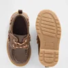 Chaussures bateau en cuir vegan pour tout-petits