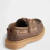 Chaussures bateau en cuir vegan pour tout-petits