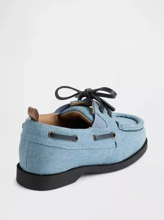 Chaussures bateau en denim pour tout-petits