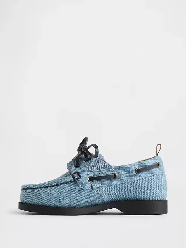Chaussures bateau en denim pour tout-petits