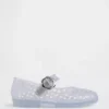 Chaussures Mary Jane en plastique transparent pour tout-petits