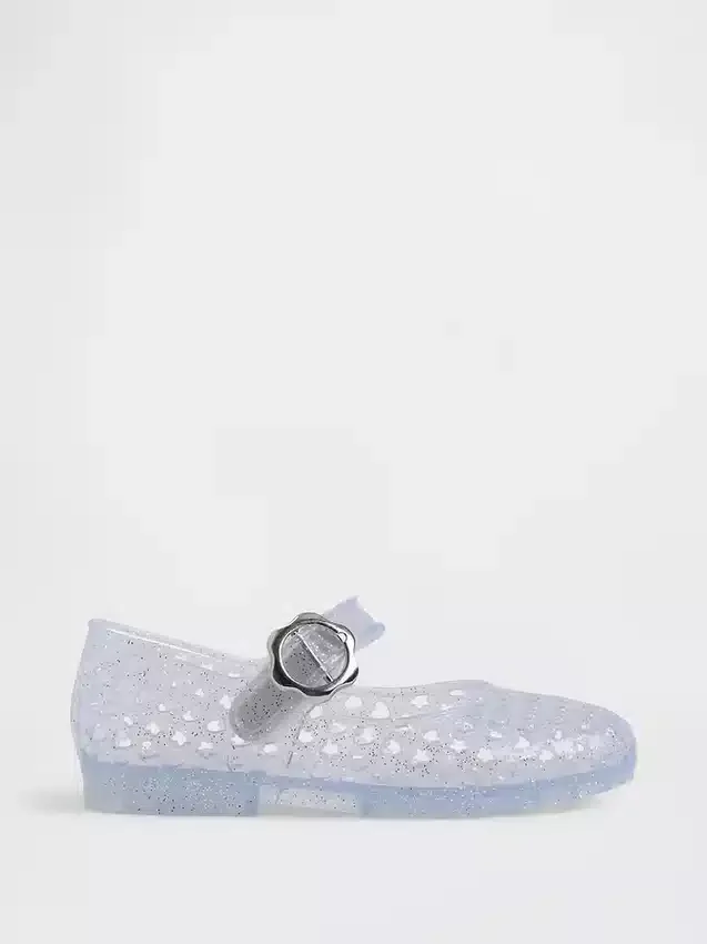 Chaussures Mary Jane en plastique transparent pour tout-petits