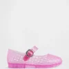Chaussures Mary Jane en plastique transparent pour tout-petits