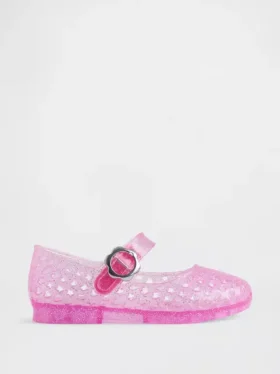 Chaussures Mary Jane en plastique transparent pour tout-petits