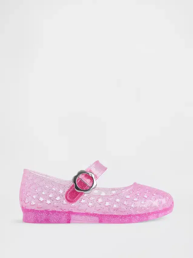 Chaussures Mary Jane en plastique transparent pour tout-petits