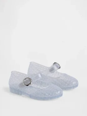 Chaussures Mary Jane en plastique transparent pour tout-petits