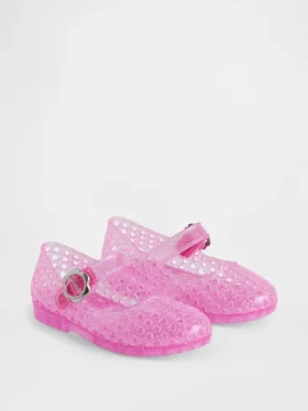 Chaussures Mary Jane en plastique transparent pour tout-petits