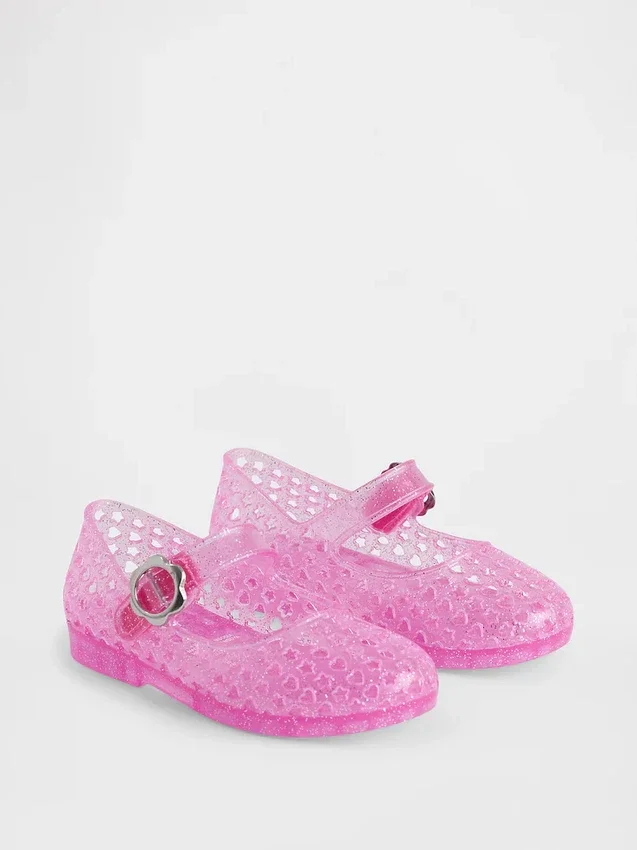 Chaussures Mary Jane en plastique transparent pour tout-petits