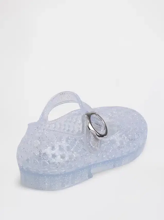 Chaussures Mary Jane en plastique transparent pour tout-petits