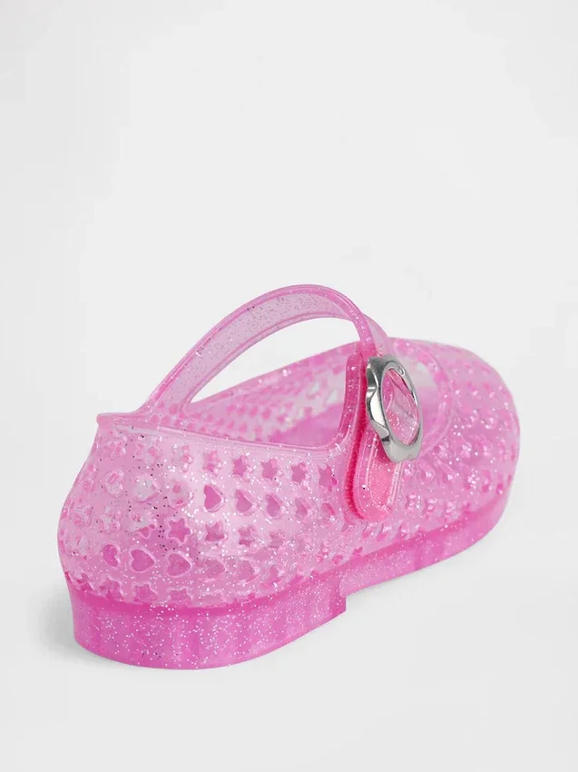 Chaussures Mary Jane en plastique transparent pour tout-petits
