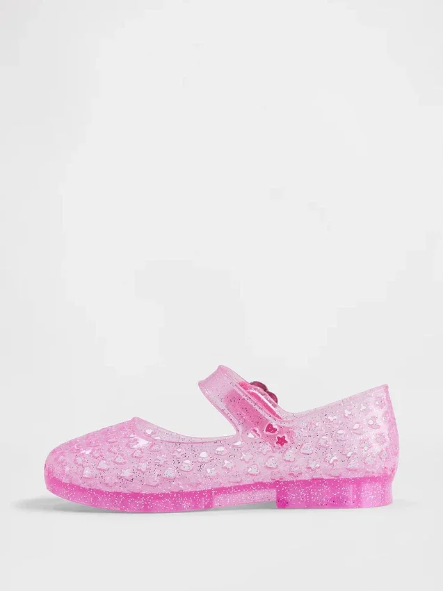 Chaussures Mary Jane en plastique transparent pour tout-petits