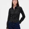 Chemise ajustée courte en coton bio