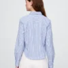 Chemise ajustée courte en coton bio