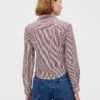 Chemise ajustée courte en coton bio