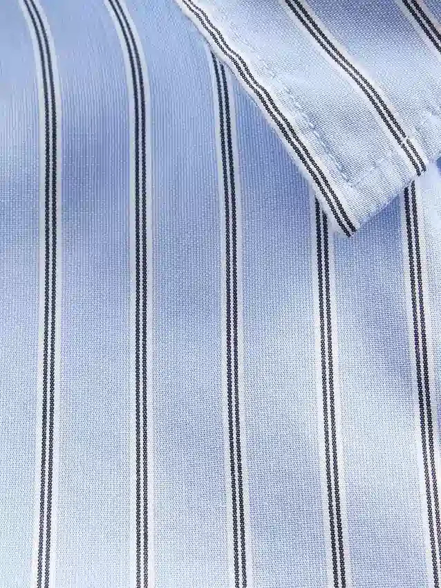 Chemise ajustée courte en coton bio