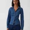 Chemise ajustée en denim