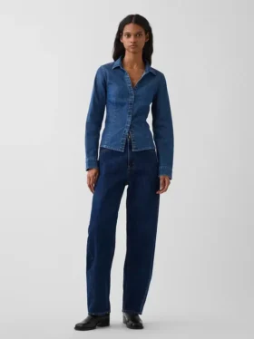 Chemise ajustée en denim