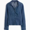 Chemise ajustée en denim
