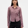 Chemise ajustée en flanelle à carreaux