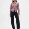 Chemise ajustée en flanelle à carreaux