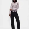 Chemise ajustée en flanelle à carreaux