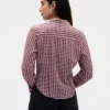 Chemise ajustée en flanelle à carreaux