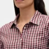 Chemise ajustée en flanelle à carreaux