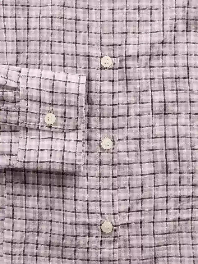 Chemise ajustée en flanelle à carreaux