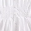 Chemise ajustée en popeline de coton bio