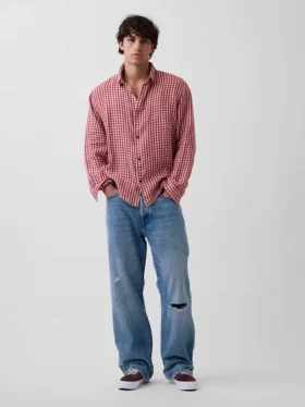 Chemise ample 100 % lin