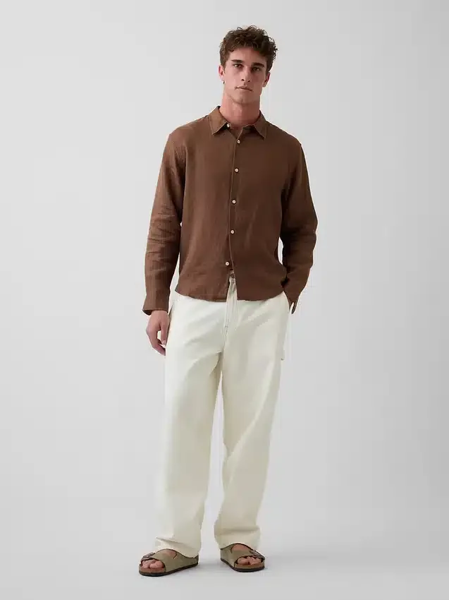 Chemise ample 100 % lin