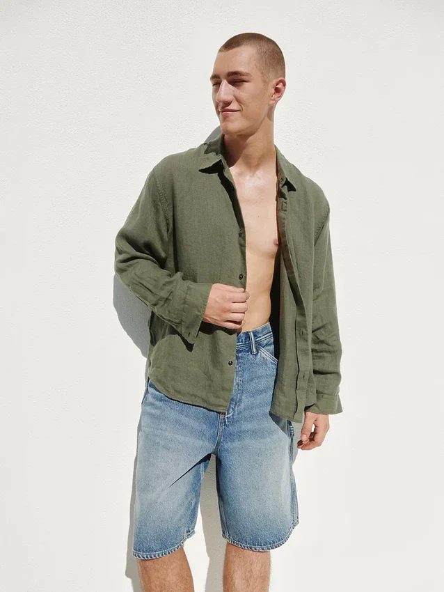 Chemise ample 100 % lin