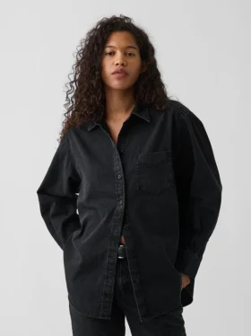 Chemise ample en denim