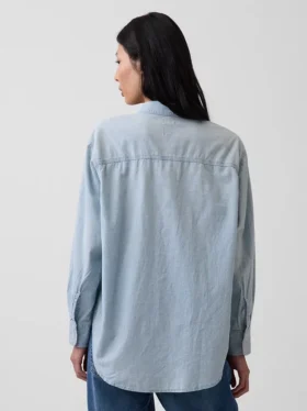 Chemise ample en denim