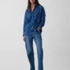 Chemise ample en denim