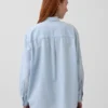 Chemise ample en denim