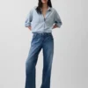 Chemise ample en denim