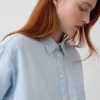 Chemise ample en denim