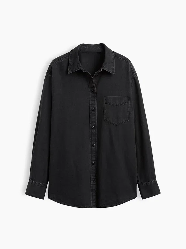 Chemise ample en denim