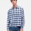 Chemise ample en flanelle de coton bio