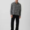 Chemise ample en flanelle de coton bio