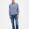Chemise ample en flanelle de coton bio