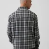 Chemise ample en flanelle de coton bio