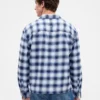 Chemise ample en flanelle de coton bio
