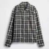 Chemise ample en flanelle de coton bio