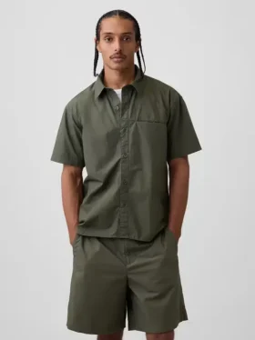 Chemise ample en popeline