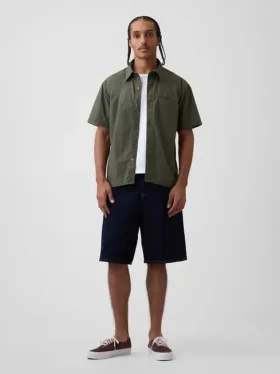 Chemise ample en popeline