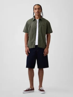 Chemise ample en popeline