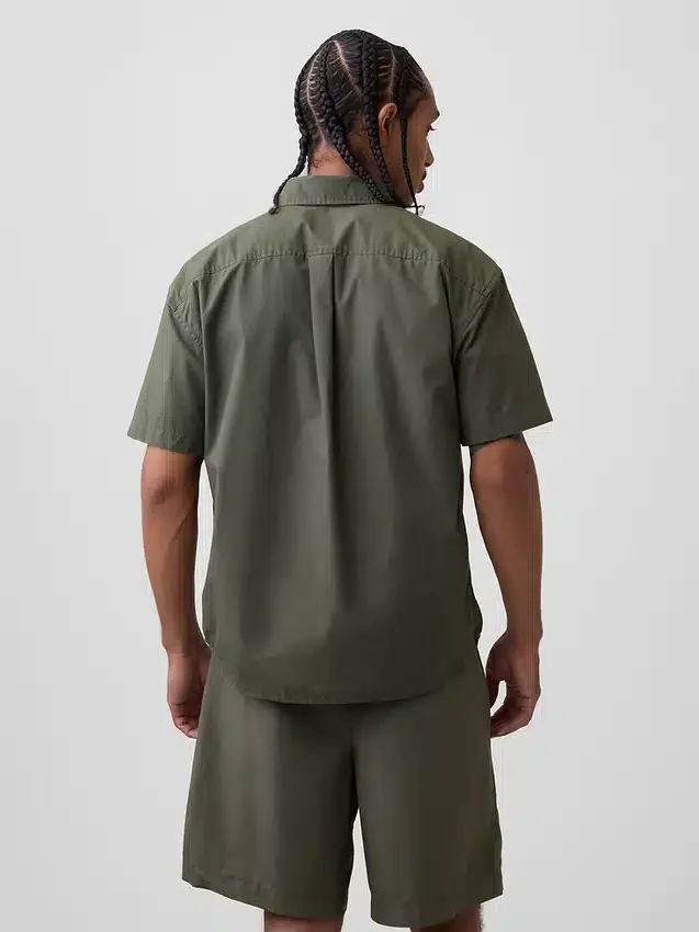 Chemise ample en popeline