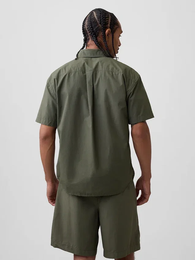 Chemise ample en popeline